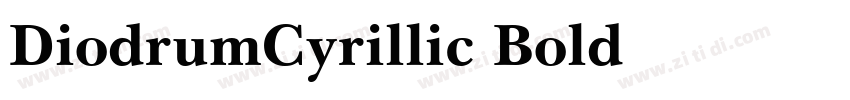 DiodrumCyrillic Bold字体转换